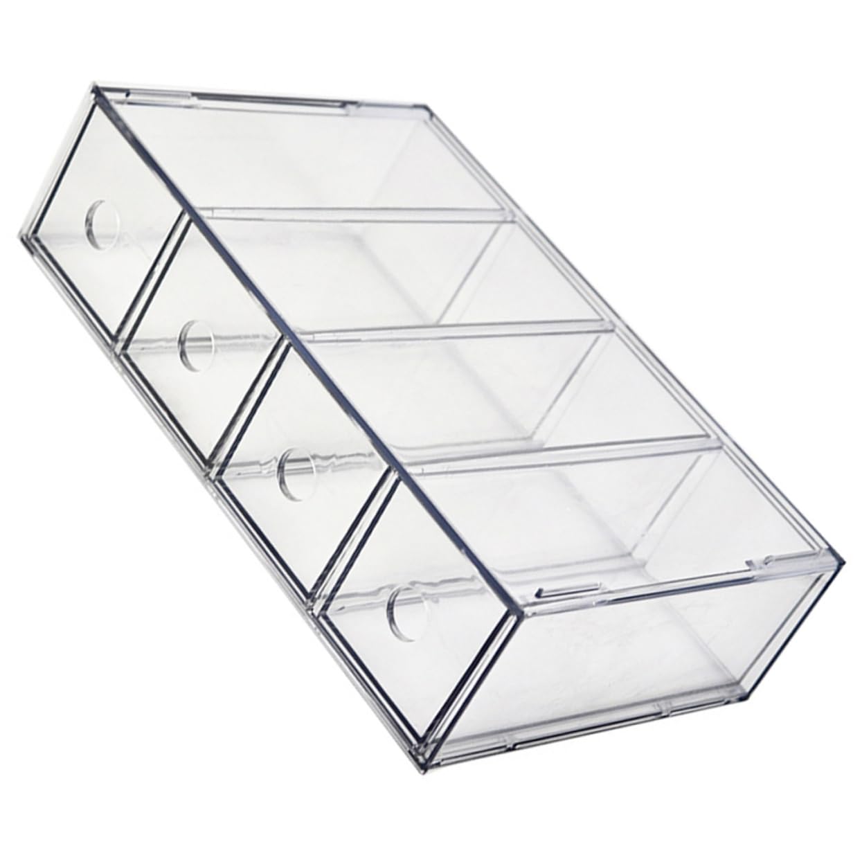 Acryl Make-up Aufbewahrungsbox Kosmetik-organizer für Schminktisch Transparente Aufbewahrungsbox für Lippenstifte und Schminke