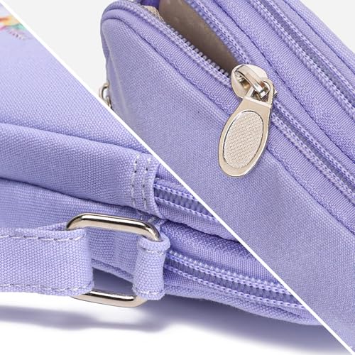 Image of AOCINA Small Wallet Purse Canvas Mini Purse Crossbody Phone Purse Bag for Girls Teens Boys Women