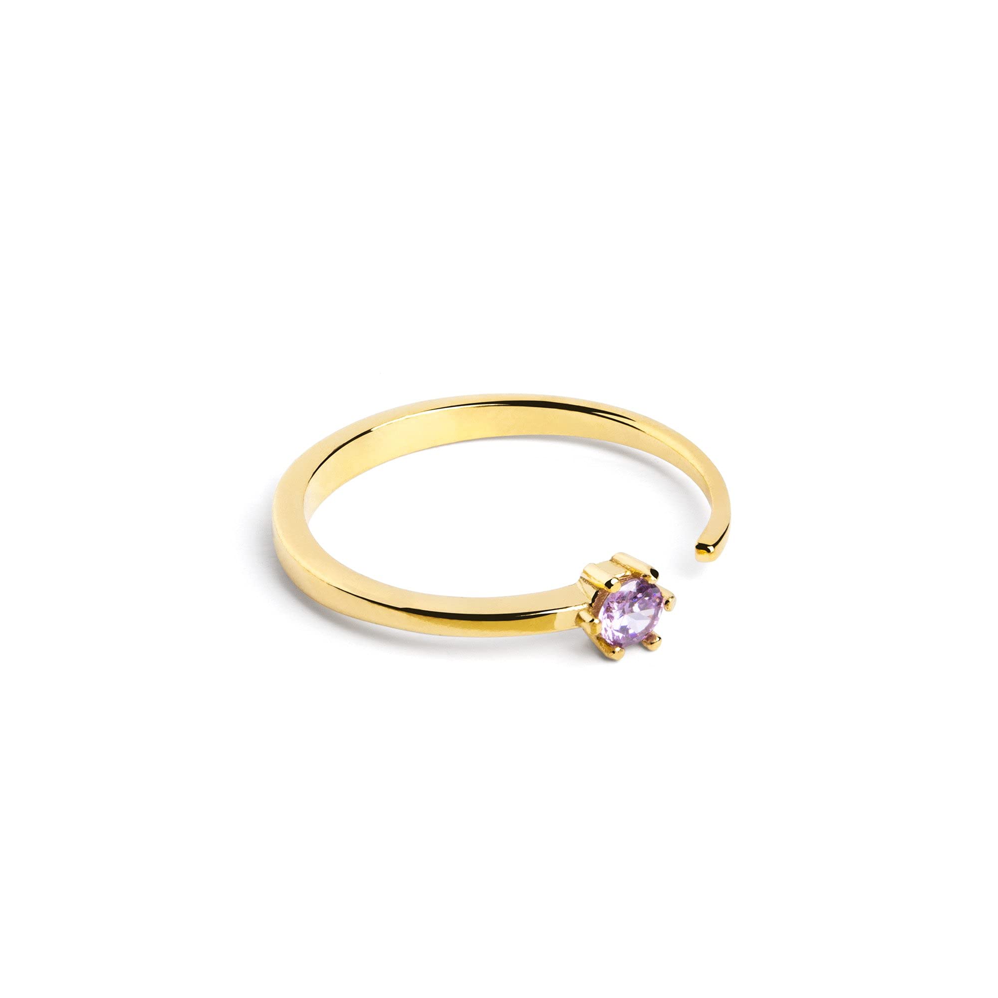 SINGULARUAnillo Sophie - Anillo Ajustable - Plata de Ley 925 con Acabado Baño de Oro de 18 Kt. o Rodio - Talla Unica - Joyas para Mujer - Hecho en España