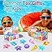 MARFOREVER 38 Pcs Pool Toys, 36 Diving Gems for Kids Colorful Sinking Diving Gems Assorted Crystals Gems with 2 Pirate Treasure Chest Boxes Mesh Bag for Boys Girls Swimming Beach Bathroom Water Toys