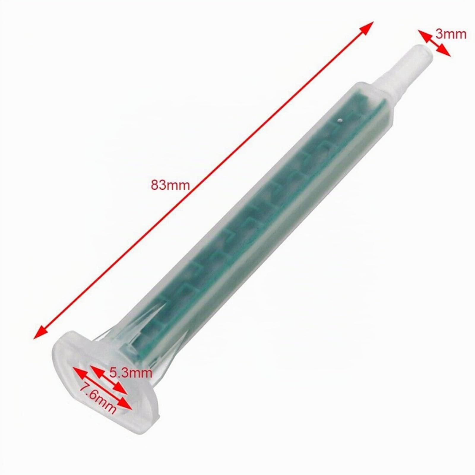 BODYA 100 unids epoxi mezcla boquillas punta mezclador plástico tubo resina dos componentes para AB cartucho pistola
