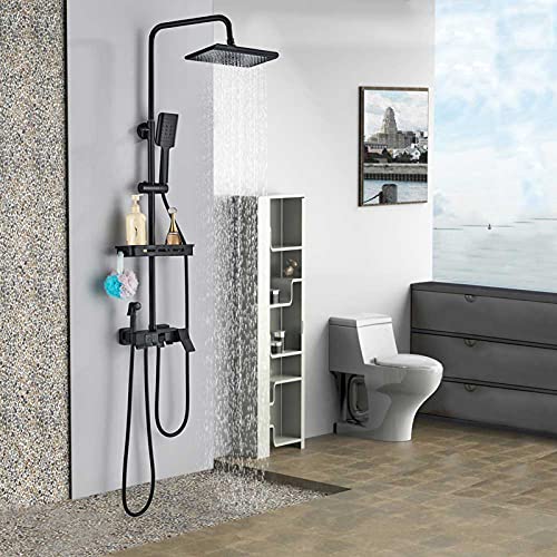 Colonne de douche noire 4 fonctions pour rénover votre salle de bain