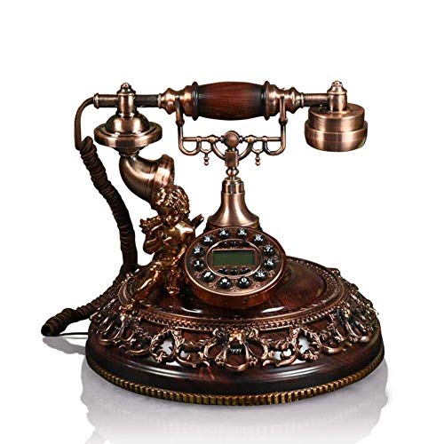 Europäische antike Vintage Retro Zifferblatt Schnurgebundene Kerzenhalter Telefone Klassische Vintage Telefon Traditionelle Klingelton Telefon für zu