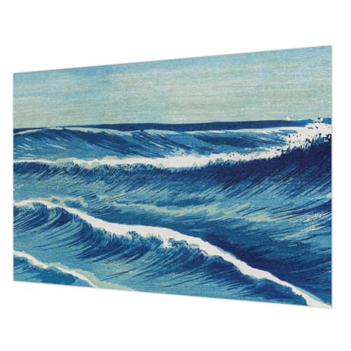 Pose murale facile pour ce grand décor mural intissé vagues de la mer