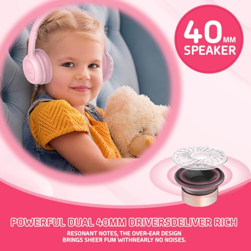 Vinamass E63 Kids Bluetooth Headphones,Wireless Kids Headphones thumb #4
