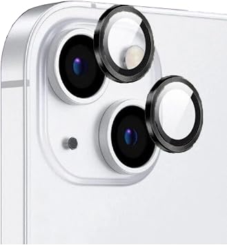 Apple iPhone 15 Plus Uyumlu Premium Safir Kamera Lens Koruyucu, Siyah