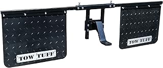 Tow Tuff 18 x 24 Inch Universal Hitch Mount Rubber Rear Splash Guard Towing