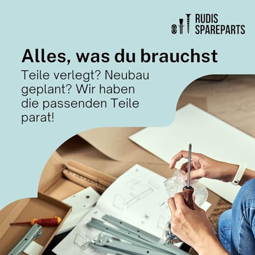 Reparatur-Set/Ersatzteil-Set passend für IKEA KALLAX 2x2 Regal - Schrauben (#104321) und Holzdübel (#101339)