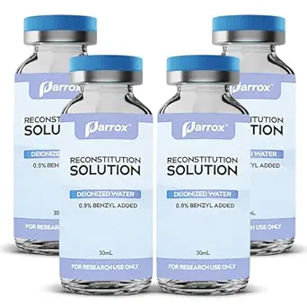 Reconstitution Solution 4-Pack, 30mL in Premium Glass Vials with Flip-Off Caps, Triple Sealed
