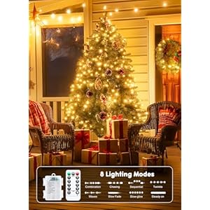 33Ft 100 LED Outdoor String Lights, Warm White Fairy Lights Battery Operated with Remote, Waterproof Twinkle Lights for Bedroom Dorm Patio Tapestry Backyard Garden Party Indoor Christmas Decoration 33Ft 100 LED Outdoor String Lights Warm White Fairy Lights Battery Operated with Remote Waterproof Twinkle Lights for Bedroom Dorm Patio Tapestry Backyard Garden Party Indoor Christmas Decoration