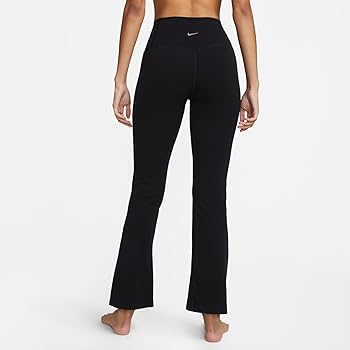 nike black high waist oversized flared trousers