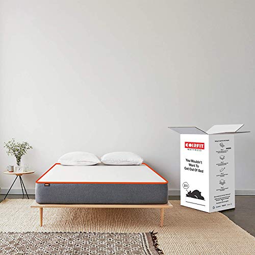 Coirfit Ortho Dual Hard & Soft Queen 6 inch HR Foam Roll Packed Mattress,(78x60x6), (White)
