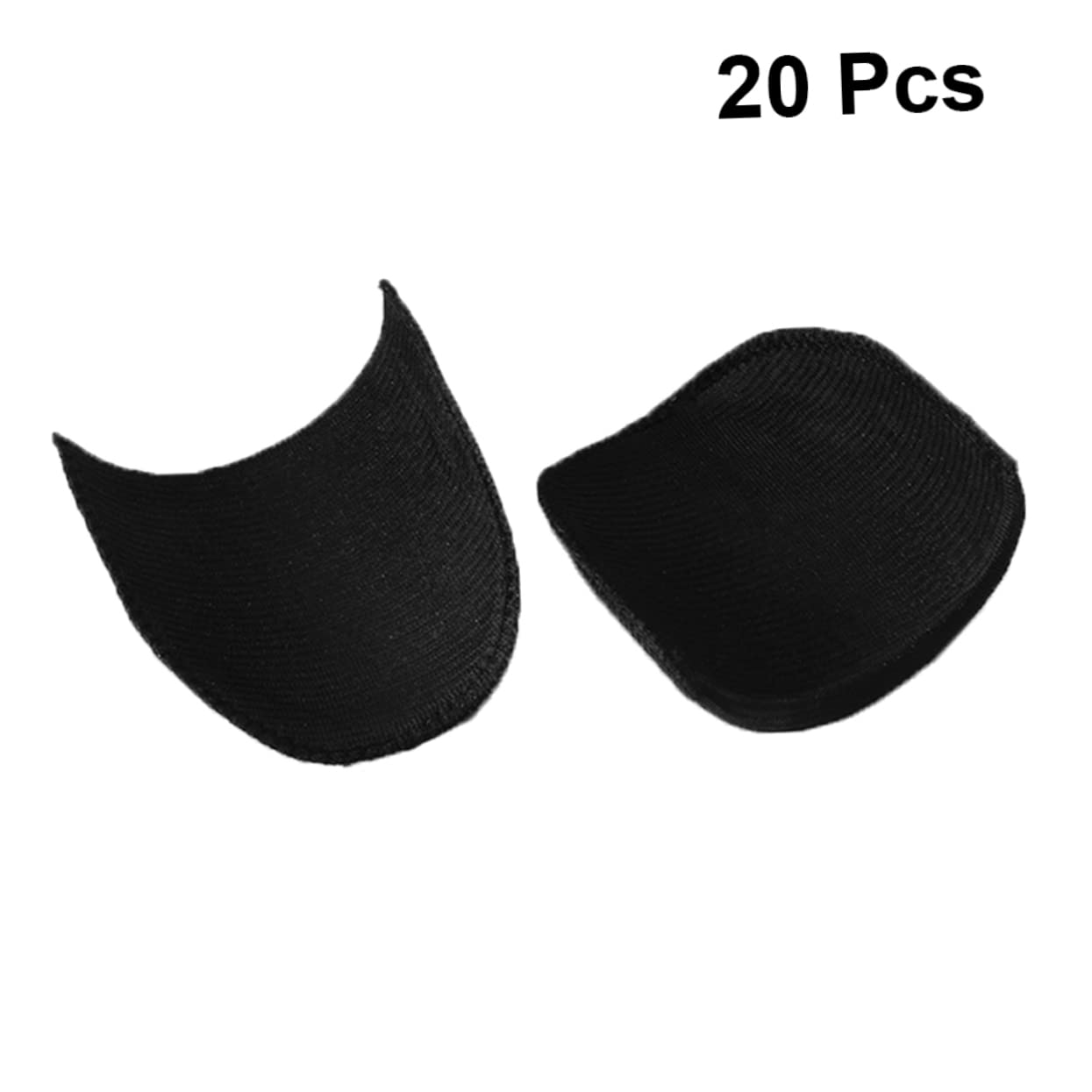 HAPINARY Useful Shoulder Pad Set 20 Pairs White Sponge Shoulder Pads for Blazer and Knitwear