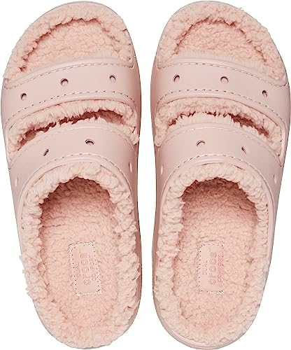Crocs Unisex Classic Cozzzy Sandals, Fuzzy Slippers and Slides, Pink Clay, Numeric_14 US Men | Image 3