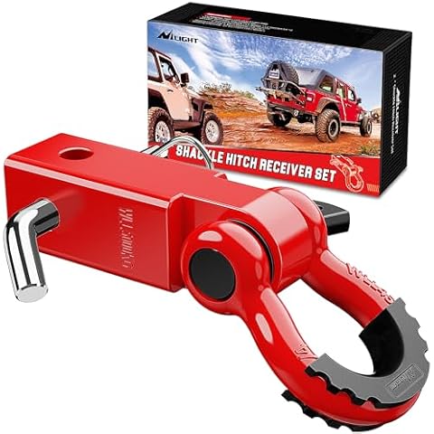 Nilight 2-Inch Shackle Hitch Receiver Cover