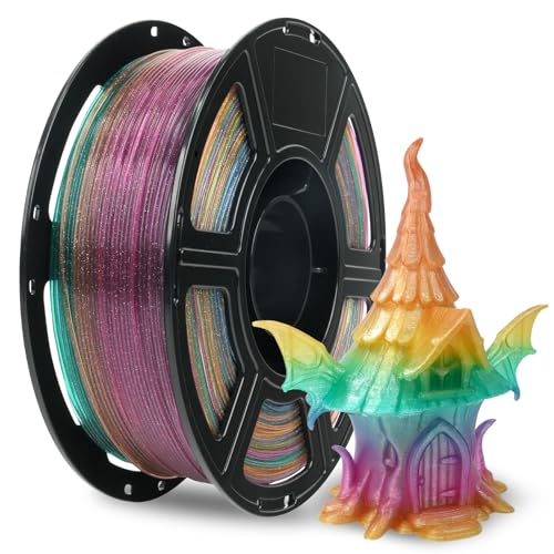 Flashforge PLA Crystal 3D Printer Filament 1.75mm, 3D Printing Material, Spool-Dimensional Accuracy +/- 0.02mm Fit Most 