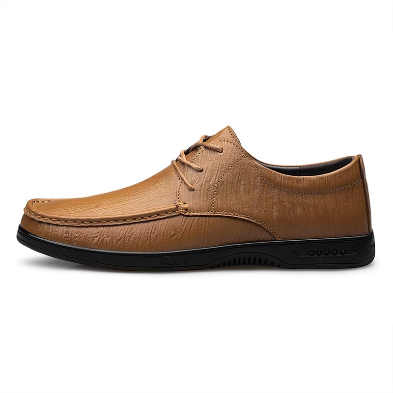 Image of MWX Men's Leather Shoes Loafers Slip On Formal Dress Fashion Casual Comfort Business Walking Shoes