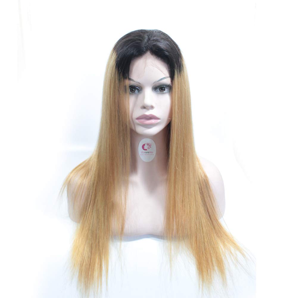 Body Wave Brazillian Ombre Human Hair Lace Front Wigs For Women 180% Density 1B/27 Remy Real Pre Plucked Frontal Lace Wigs Productions 13X4 Deep Space 10 Inch