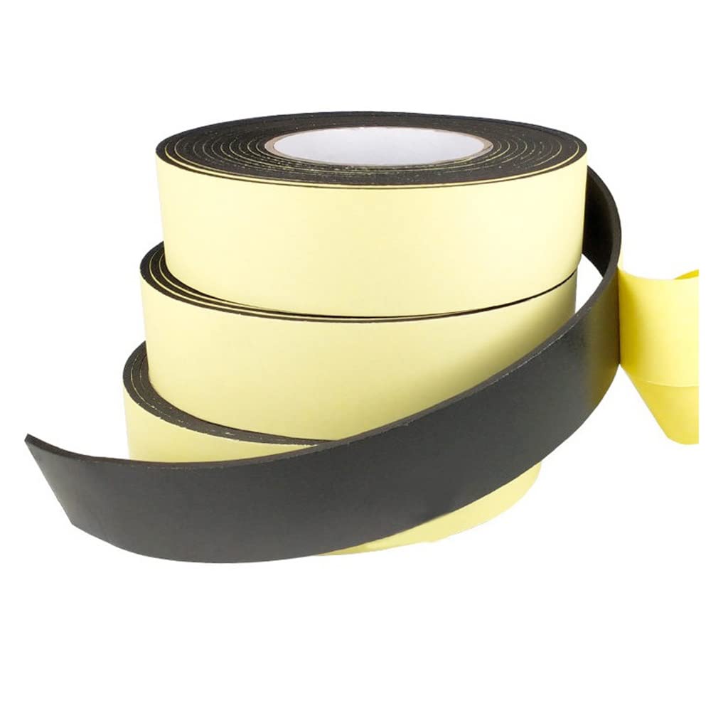 Schuimtape Weerstrippen, For Deurdikte 1 Mm Hoge Dichtheid Gesloten Cel Zelfklevende Afdichtingsstrip Zwart 10 M Lengte Rubberen Tape Schokbestendige Schuimafdichtingsstrip (Size : 10mm
