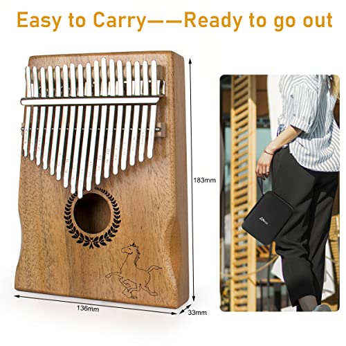 Kalimba Piano à pouce portable Mbira à 17 touches avec bois d’acajou et marteau d’accordage Cadeau pour adultes enfants… - Les Beatles, Paul McCartney, John Lennon, RIngo Starr, George Harrison Kalimba Piano à pouce portable Mbira à 17 touches avec bois d'acajou et marteau d'accordage Cadeau pour adultes enfants… – Image 7