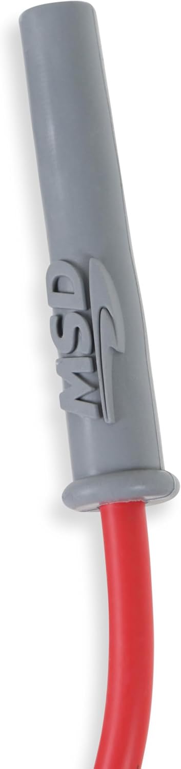 MSD 35399 Super Conductor Spark Plug Wire Set, Red