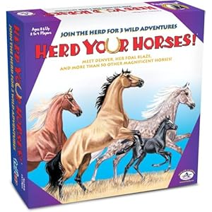 Herd Your Horses Game – Experience the Thrill of a Wild Horse Round-Up for 2-4 Players, Ages 8+