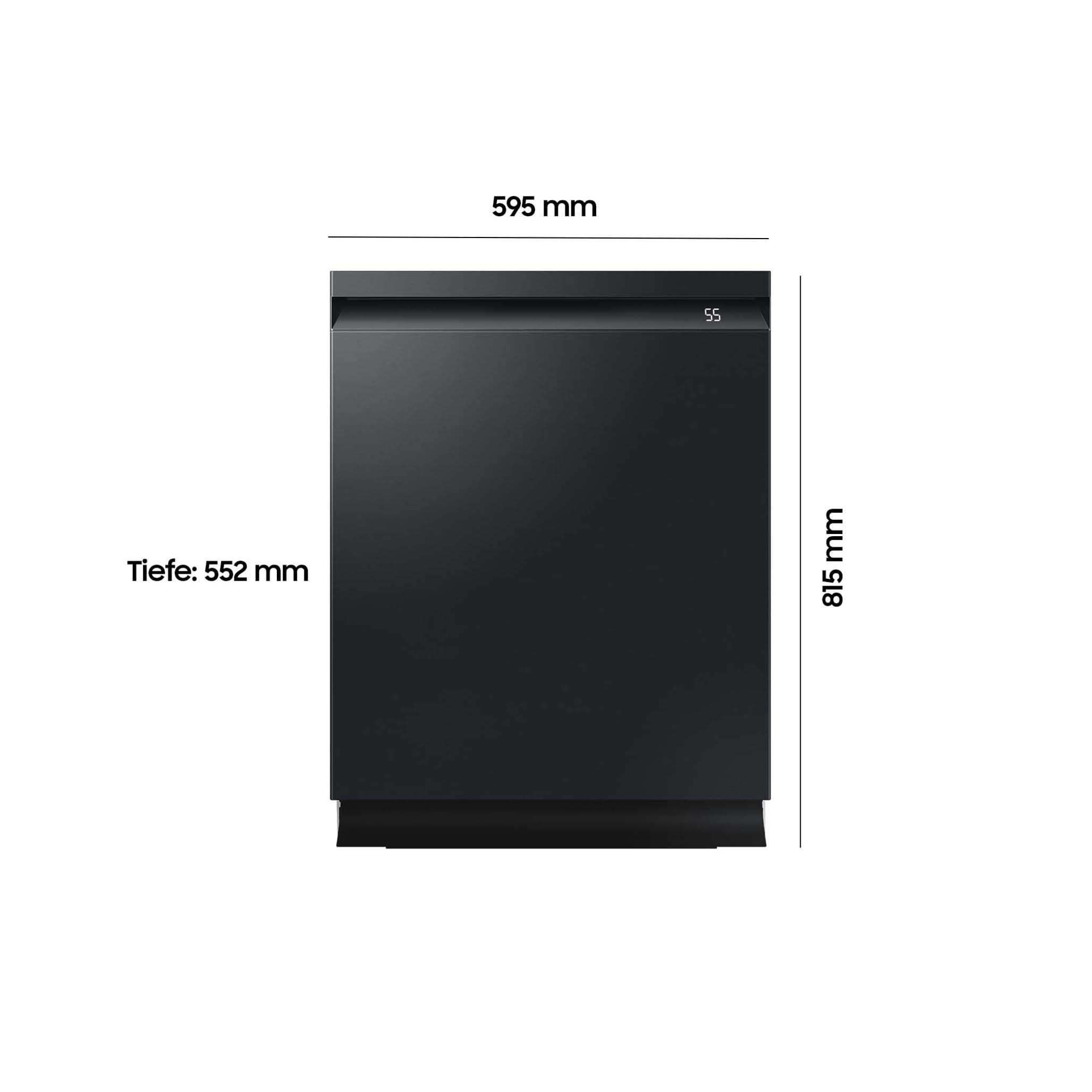 Samsung Unterbau-Geschirrspüler, 60 cm, EEK: A, 14 Maßgedecke, 7,9 l Wasserverbrauch, WaterJet Clean, SmartThings AI Energy Mode, 43 dB(A), Schwarz, DW60CG880UB1EG
