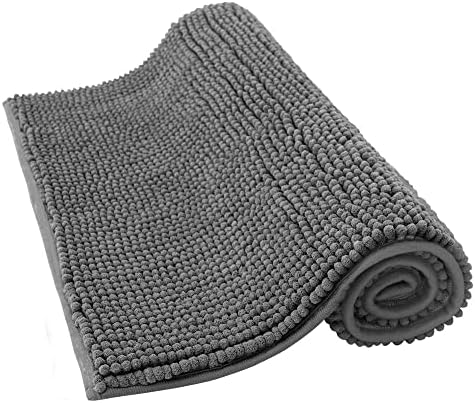 ANSIO® Bath Mat Non Slip 80 x 50cm Soft Microfiber Bath Mats, Machine Washable - Lavender
