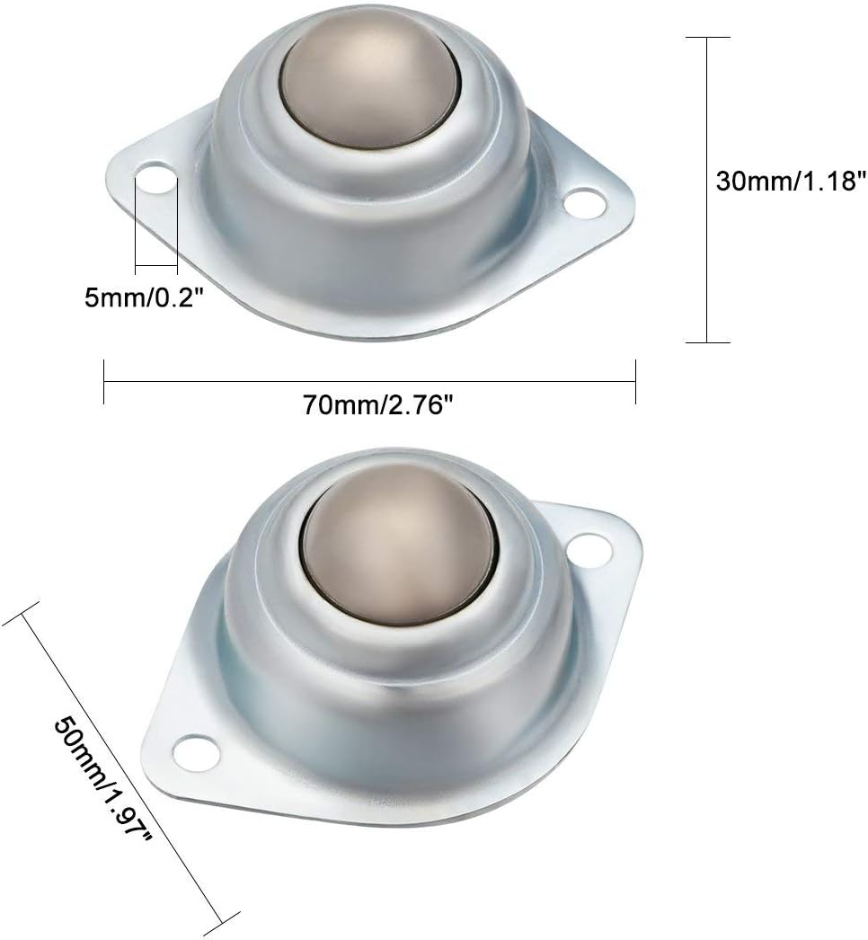 2,5 Pollici Puleggia Carrucola Per Edilizia Sollevaento, Ruota In Acciaio Per Scanalatura, 2Pcs - Foto 6