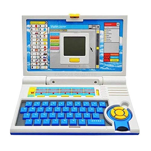 Famous-Quality-Kids-Fun-20-Activities-Games-Fun-Laptop-Notebook-Computer-Toy-for-Kids-Multi-Color