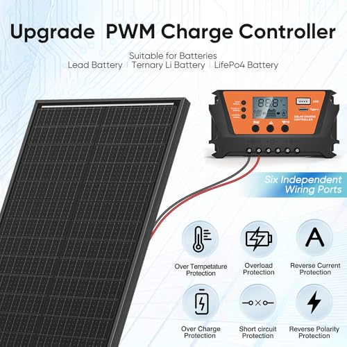 image for WERCHTAY 100 Watt Solar Panel Kit 100 Watt 12 Volt Monocrystalline Sol