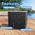 EasyUp 40 Gallon Deck Boxes Outdoor Waterproof, Weatherproof Outdoor Deck Box, Lockable Resin Storage Bench For Patio Cushions, Garden Tools And Pool Accessories, Black