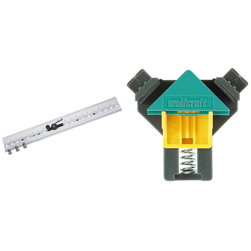 Règle de guidage de perçage Wolfcraft avec presses ES22 pour créer vos meubles de maison en bois