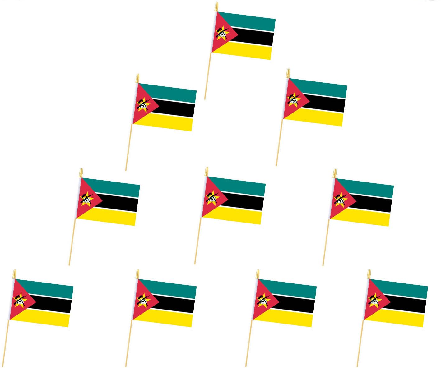 Mozambique Flags,Mozambique Mini Flag Small flag, for Party, Shops and Bars Decorations, And International Day Celebrations. (Mozambique)