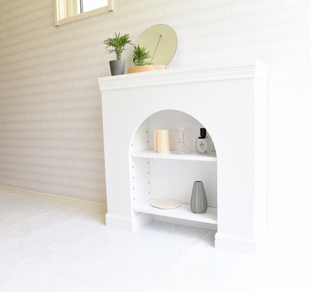 マントルピース Amazon｜マントルピース（ラウンドタイプ・完成品） White｜オープン