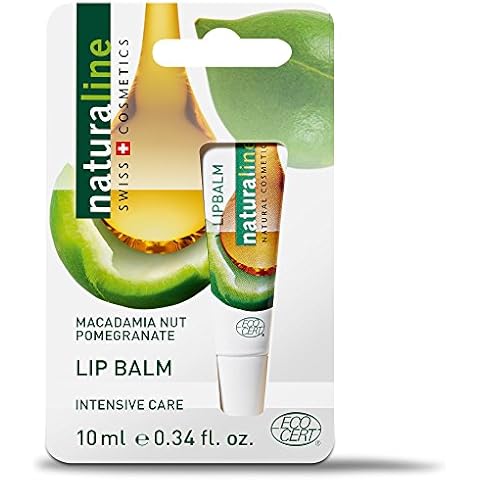 NaturaLine Macadamia Nut Pomergranate Lip Balm 10ml Cover