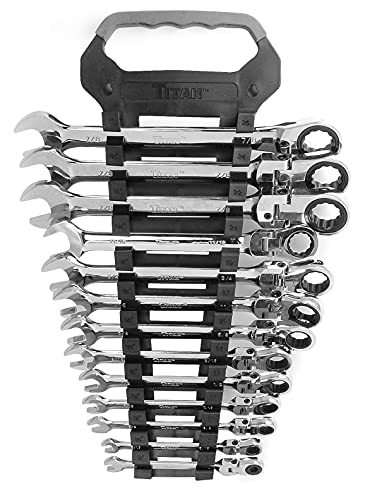 🛒 Crazy Deals Titan 17366 13-Piece 12 Point 72 Tooth SAE Flex Head Ratcheting Combination Wrench Set Flash Deals - 40% OFF Titan 17366 13-Piece 12 Point 72 Tooth SAE Flex Head Ratcheting Combination Wrench Set