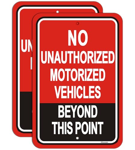 Panneau véhicule motorisé interdit plaque aluminium signalisation extérieure chemin privé 25
