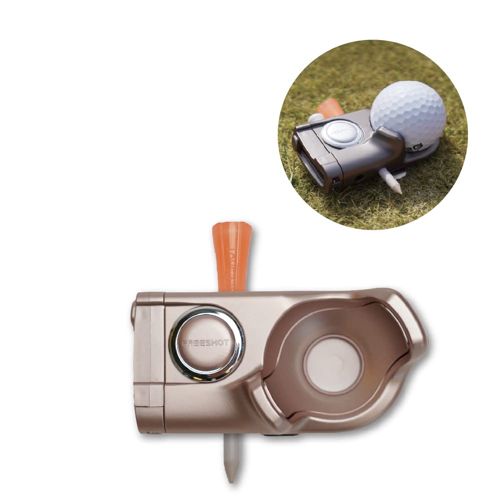 FREESHOT All-in-one Golf Accessory Tool That Includes Golf Ball Holder, tees, Divot Tool and Custom Ball Markers, Golf Gift for Golf Lovers (4 Colors)
