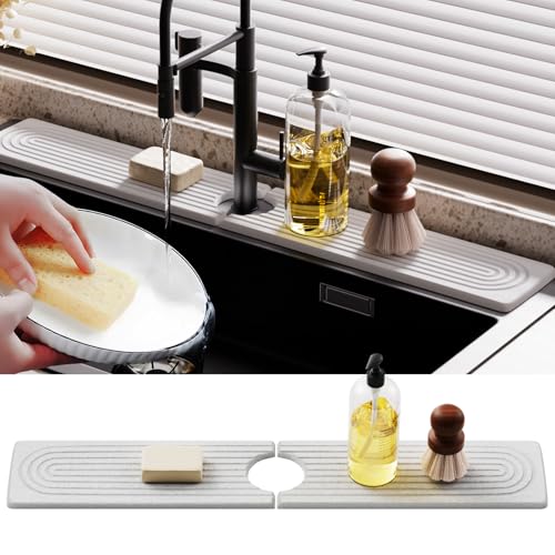 Slow Slog Quick Dry Sink Splash Guard - Extended 23.6