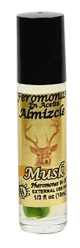 1 PIECE MUSK/ALMIZCLE PHEROMONE OIL ROLL-ON BOTTLE 1/3 OZ 10ML