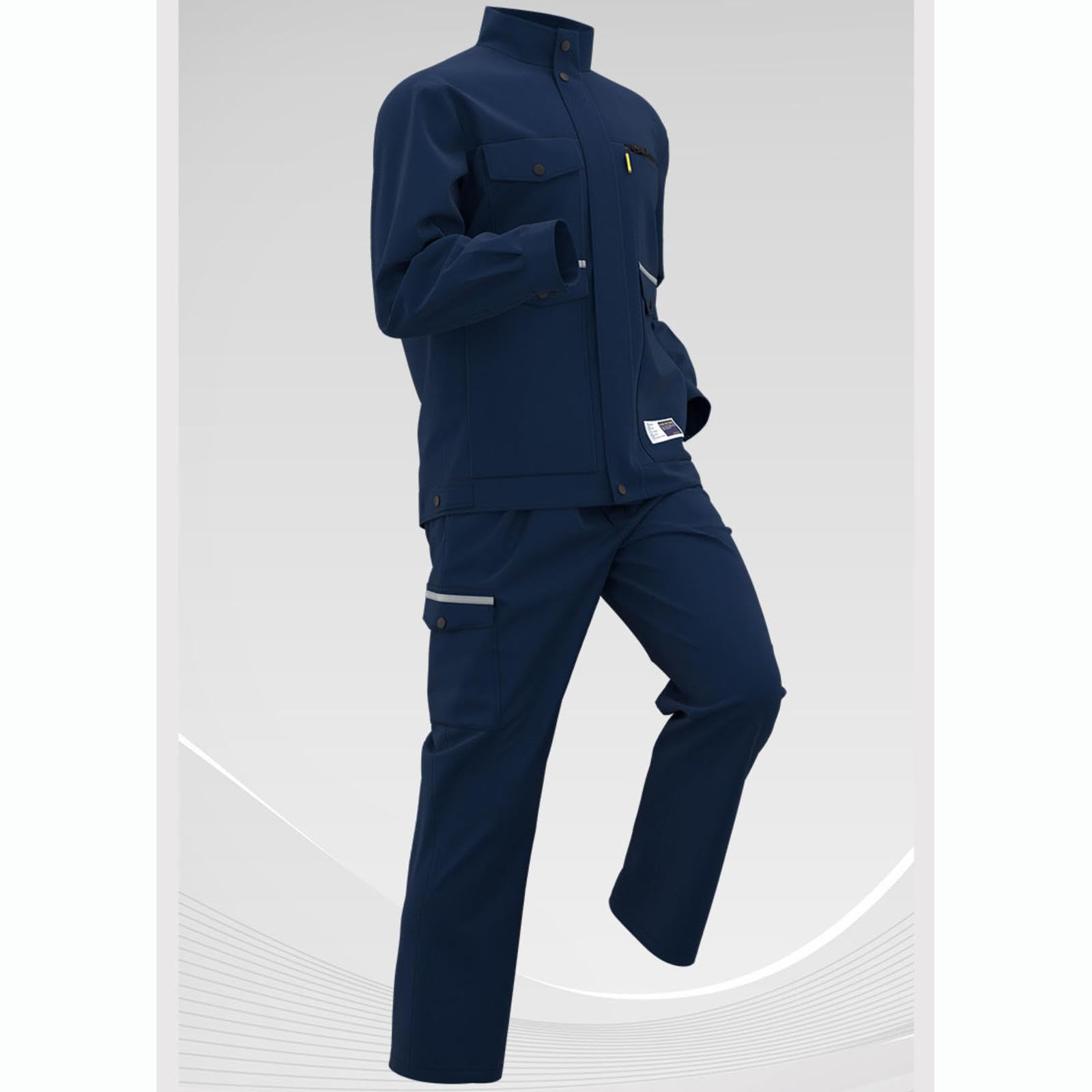 Honghuang Logo Personalizzato Primavera Autunno Abiti da Lavoro Antistatici Abbigliamento di Sicurezza per Officine Durevoli Personalizzati per La Costruzione di Fabbriche