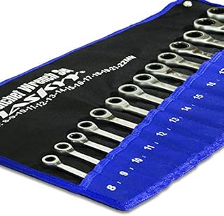 14-Tlg. HASKYY Ratschenschlüssel-Set I 8-22mm Gabelschlüssel Ratschen-Schlüssel-Satz Maulschlüssel