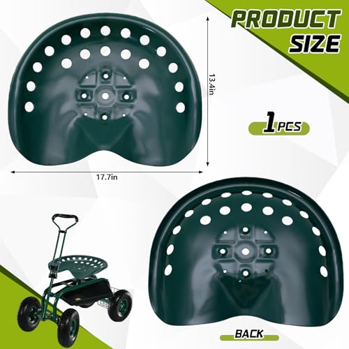 Image of MorningRo 1 Pcs Metal Tractor Seat Vintage Tractor Seat for Lawnmower, Forklift, Farm, Home or Bar Stool (Green)