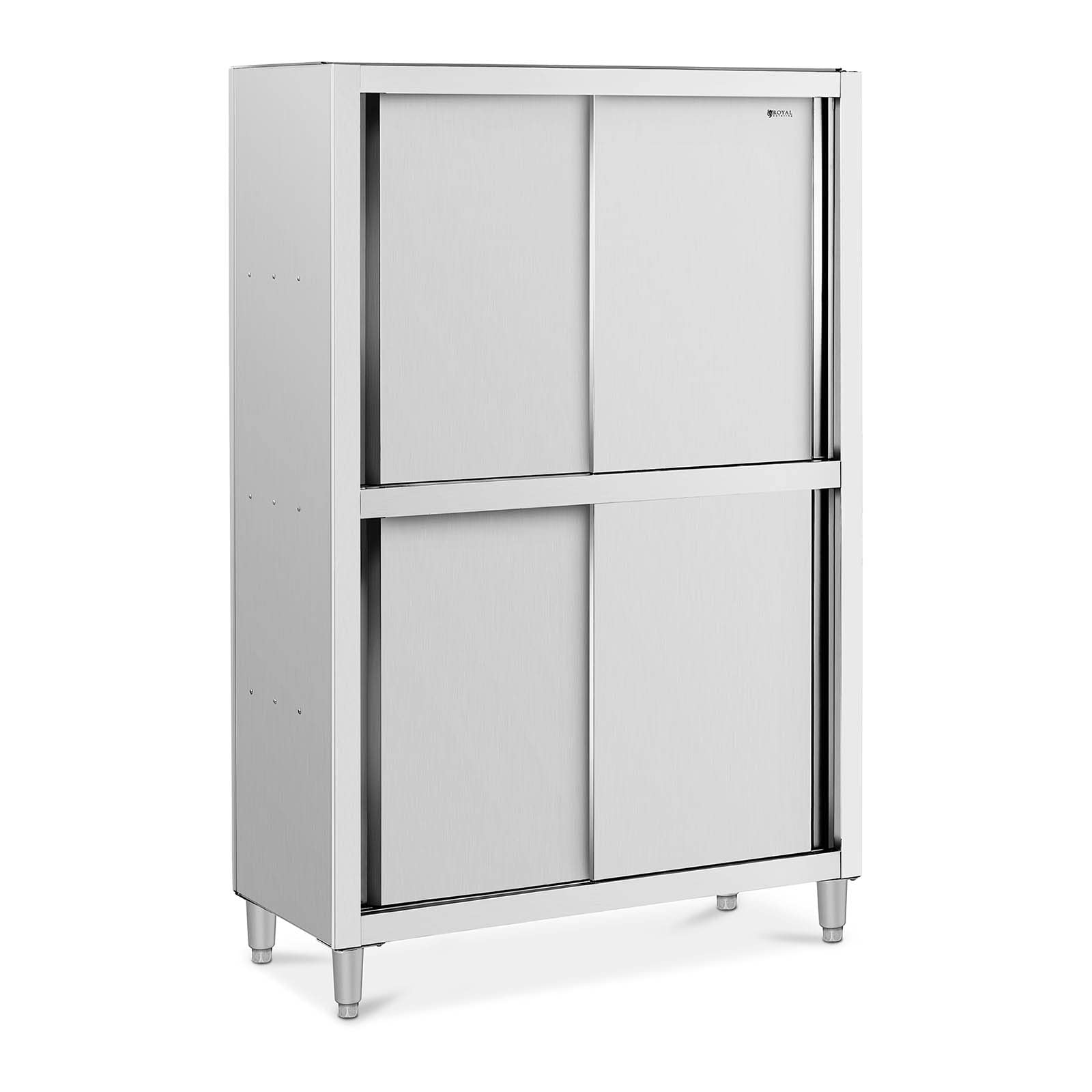 Royal Catering Armadio alto RCDC-120 in acciaio inox 1200 x 500 x 1800 mm