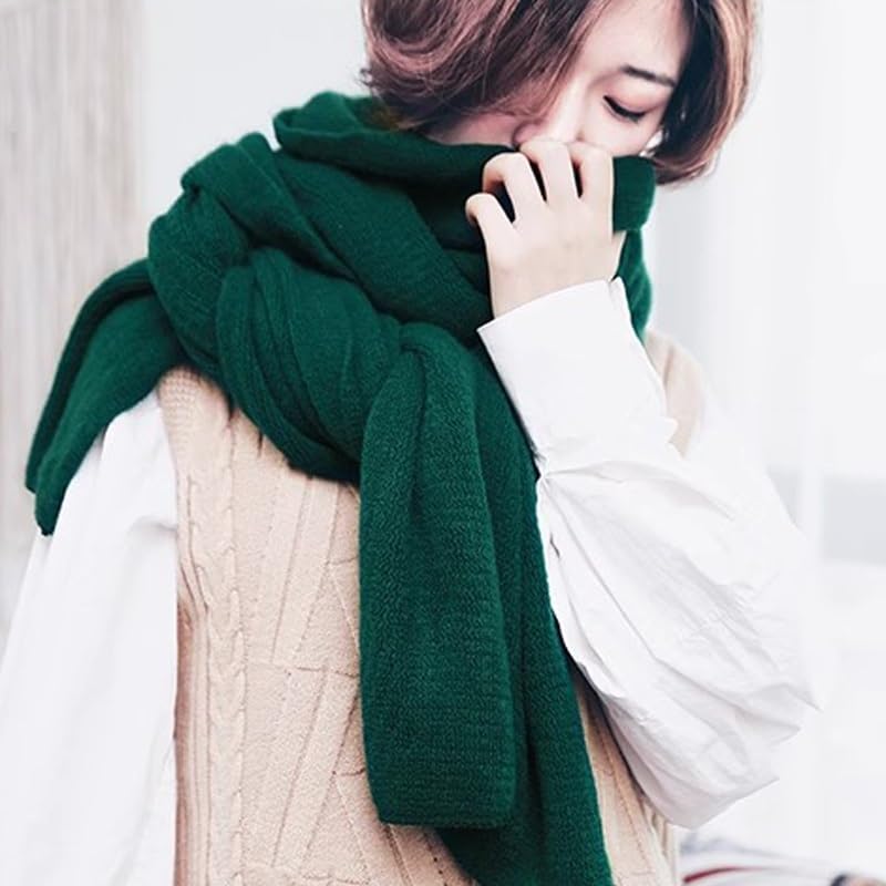 Mantón bufanda de mujer para invierno con diseño grande estampado para viaje 3
