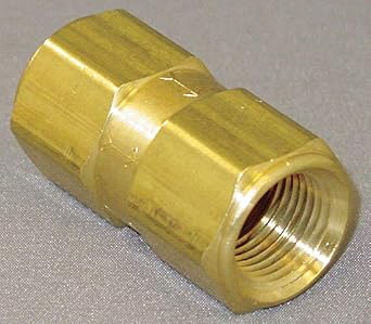 3/8 in, Inline Poppet,Check Valve, Single, Brass, Fnpt X Fnpt,20400001346