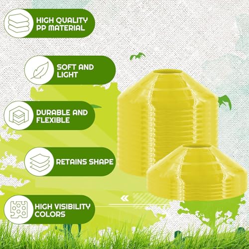 Image of Fitfix Disc Cones Set |Space Marker| - Soccer Cones for Training, Football, Kids, Sports, Field Cone MarkersPro Disc Cones Set |Space Marker| - Footbal Field Cone Marker