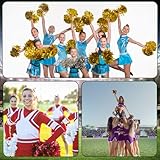 14 Stück Pompons, Pompons Cheerleader, Pompoms Cheerleading, Pom Poms Cheerleading, Cheerleader Pompons, Sportveranstaltungen Tanz Nacht Party Ballspiele Karnevalspartys Verwendet