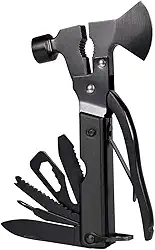 Alicate Multifuncional 12 em 1, Martelo, Machadinha, Canivete, Kit de Ferramentas em Aço com Alicates e Chaves